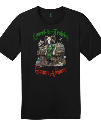 SCA t-Shirt, Laurel-in-training Gleann Abhann
