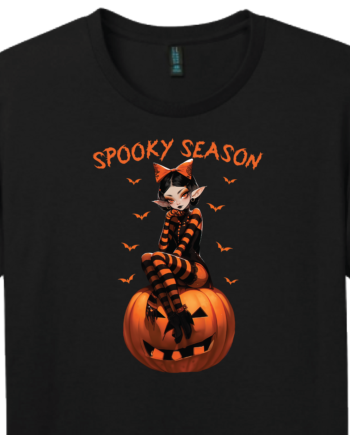 Spooky Season t-shirt, Goth Girl