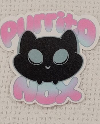 Purrito Nox Logo Stickers