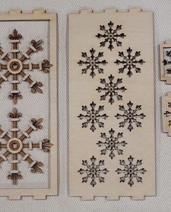 Lantern, Laser Cut, Aethelmearc Themed - Baltic Birch Plywood