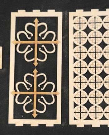 Lantern, Laser Cut, Calontir Themed - Baltic Birch Plywood